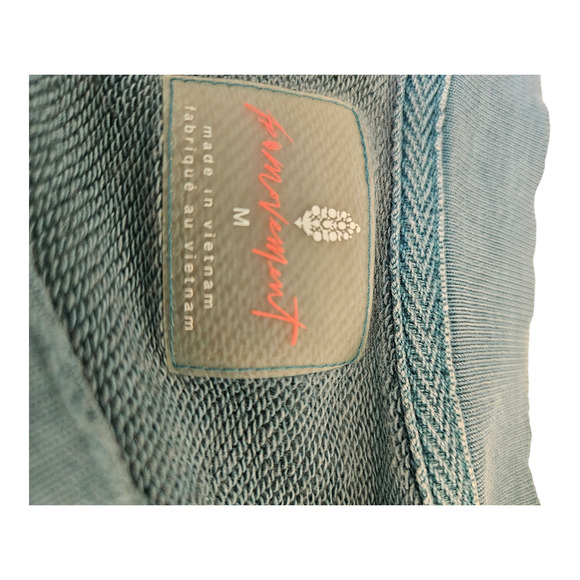 Free People Movement Medium Blue Long Sleeve Pullover Sweater *FLAW* - Picture 4 of 10